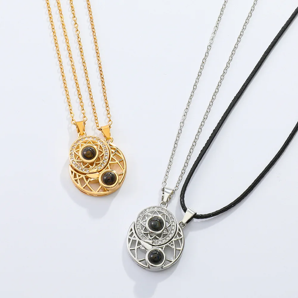 Moon couple necklace discount