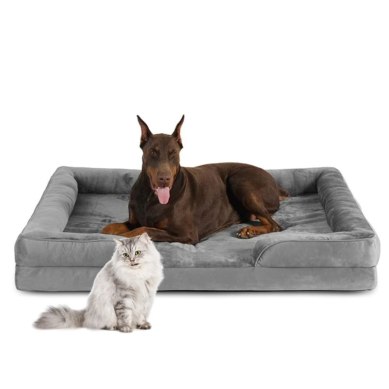 2024 Hot cama para gatos egg crate foam anti-slip colorful orthopedic memory foam cat couch dog pet bed sofa for small dogs