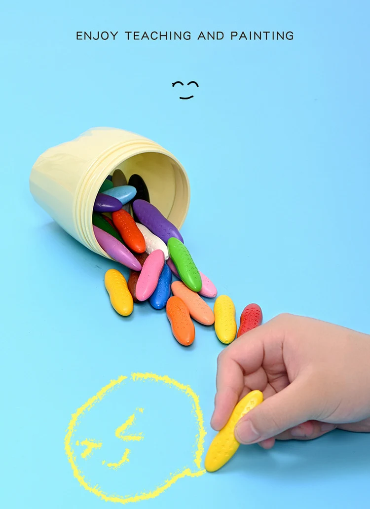 24 /36 Colors Washable Toddler Crayons Peanut Crayons For - Temu United  Arab Emirates