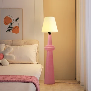 RGB LED Floor Lamp with Waterproof Shade Rechargeable Lithium Battery Powered for Home Hotel Decoration in Pink Yellow Blue