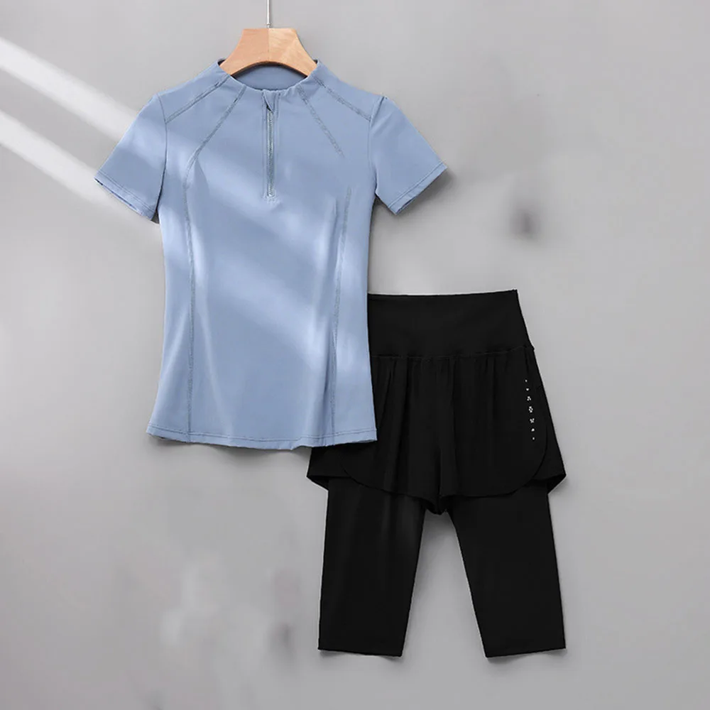 Quick Dry Smooth Comfortable Breathable Anti-Odor Short Sleeve Custom Running Fitness Women Cycling Sets 100%