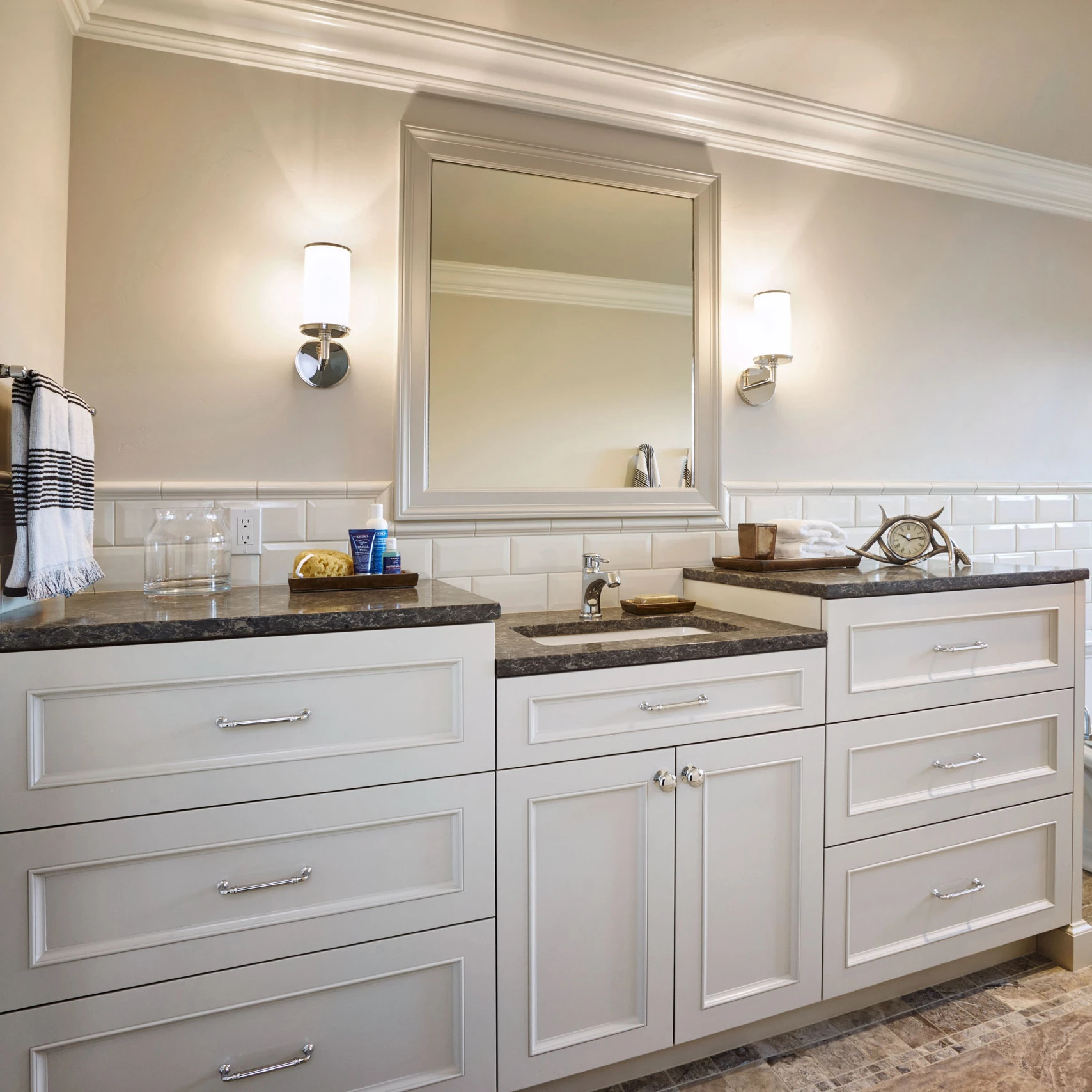 American Solid Wood Maple Cherry Oak Bathroom Vanities Design