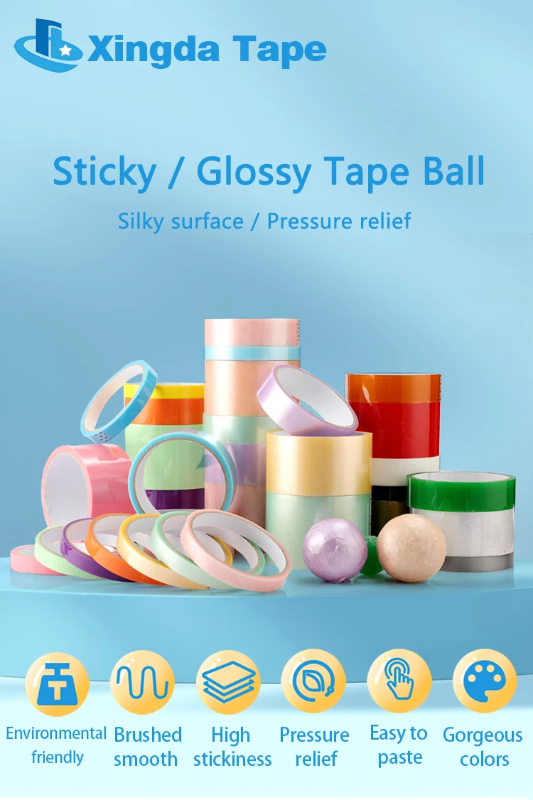 Fidget Toy Gift Diang Ball Colored Ball Silicone Adhesive