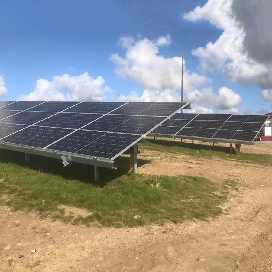 Fixed Tilt Angle Solar Ground Mounted System Photovoltaic Racking ...