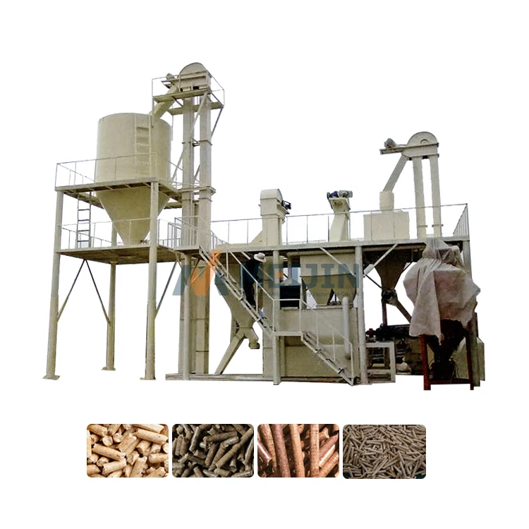 High Effciency Wood Shredder Agricultural Machinery 1 ton/hour Biomass Pellet Machine Production Line Biomass Pellet Machinery