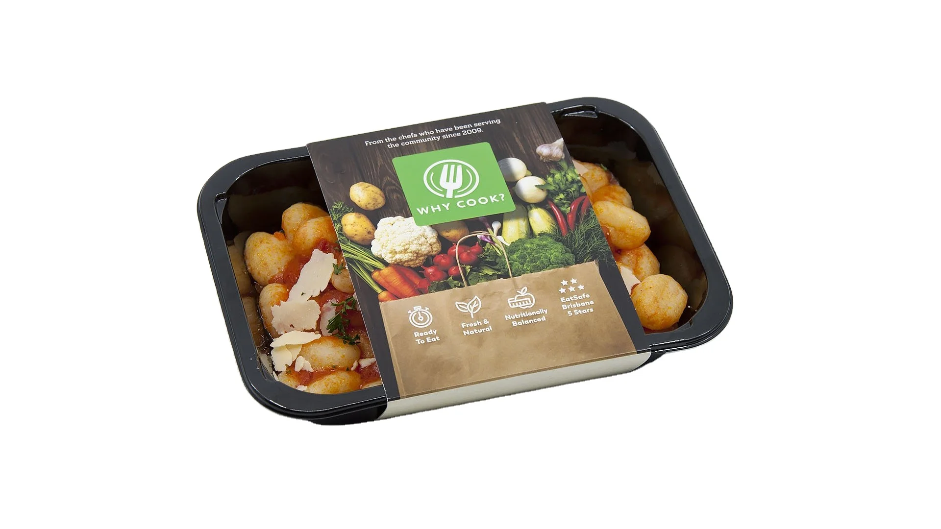 Customized Print Kraft Paper Box Plastic Tray and Foil Container Sleeves Cardboard Food Packaging Sleeve
