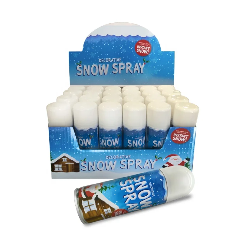 alles-meine.de GmbH Large Can Snow Spray / Artificial Snow Spray Can for  Christmas Tree + Window + Mirror + Glass - Includes Name - 150 ml - Snow  Snow