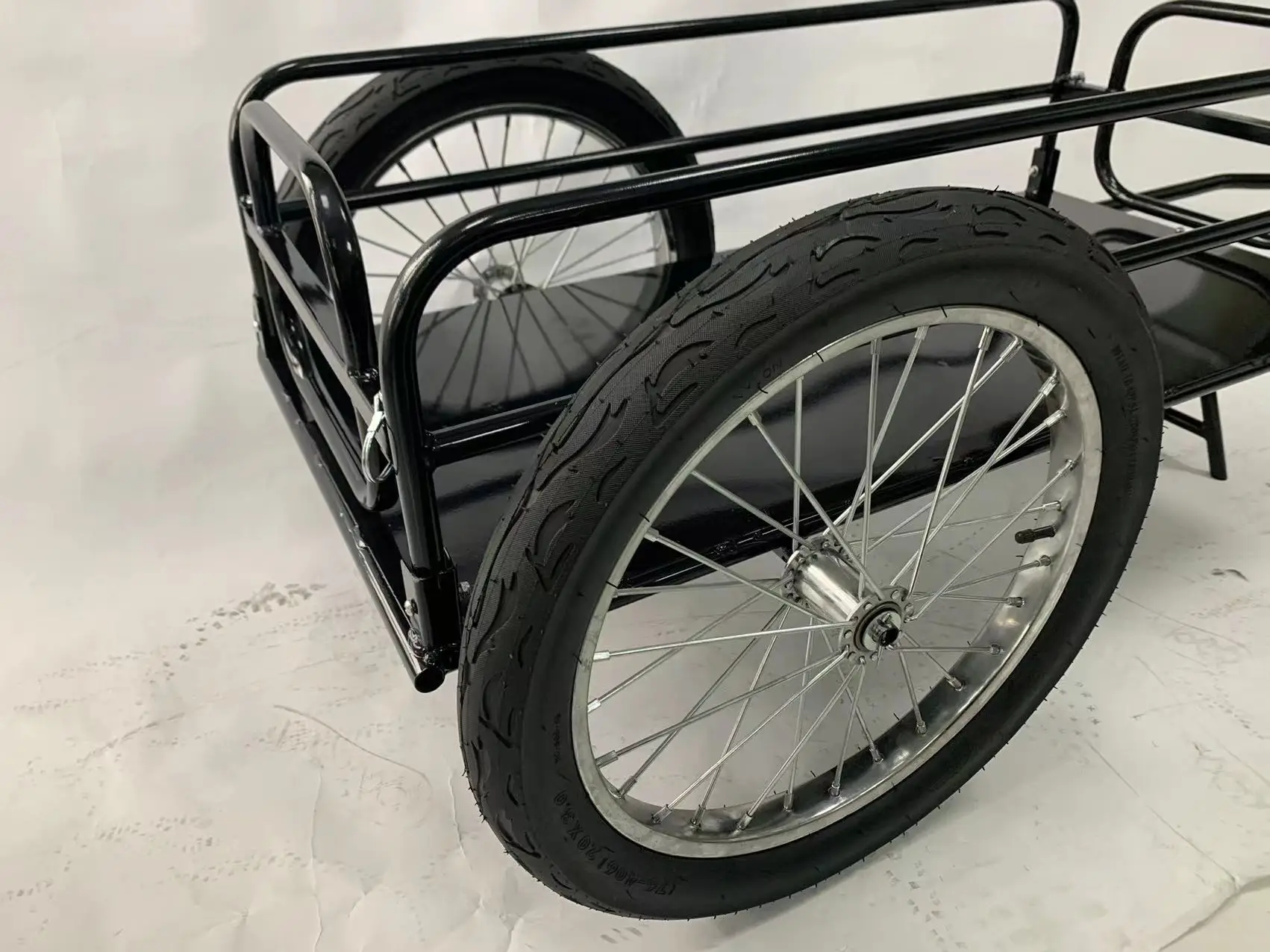 16' Wheelsquick Release Steel Large Cargo Bike Trailer Longer Trailer