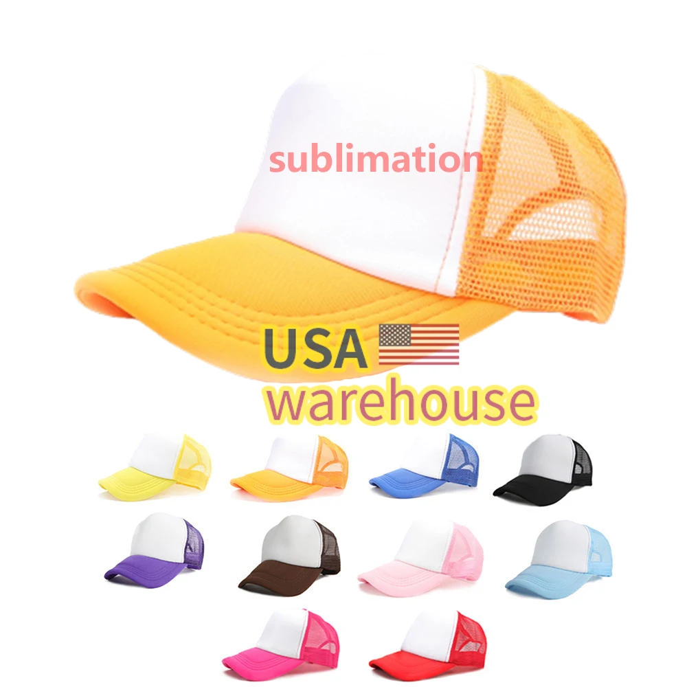 Wholesale Sublimation Hat Polyester Mesh Cap for Sublimation Custom  Manufacturer and Supplier