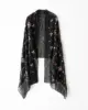 Embroidered vine headscarf