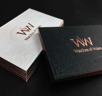 Black Paper Specialty Paper Debossed Bronzing Rose Gold LOGO