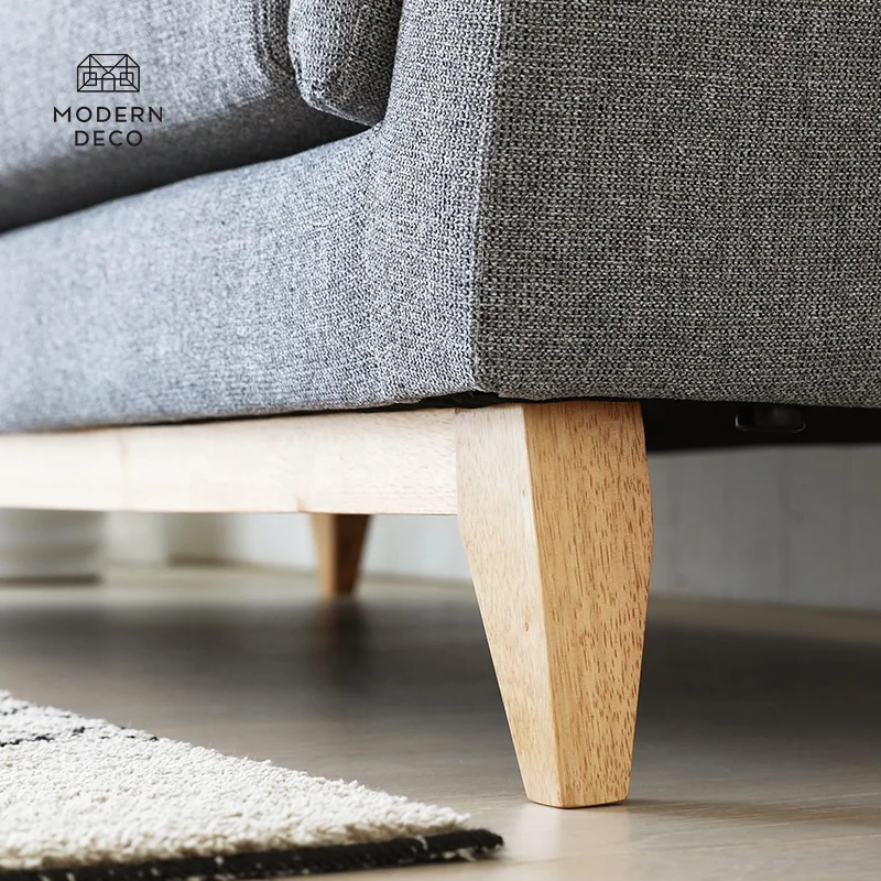 Liath Glás Beige Donn Bainne Dóiteach Glas pink Buí Modúna 3 Suíochán Baile don Seomra Cónaithe Upholstery Scandinave Dánmhar Design Sofa