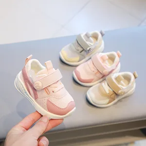 Spring and Autumn Breathable Kids Walking Casual Shoes Baby Boy Soft Non-Slip Baby Toddler Walking Shoes