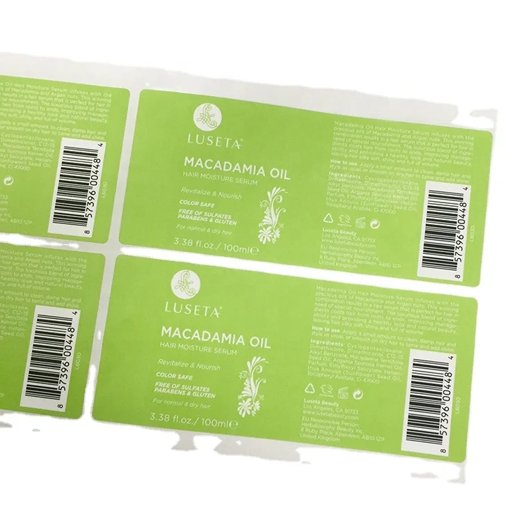 Customized SKU Label Serial Number QR Code Sticker Labels with Faster Delivery