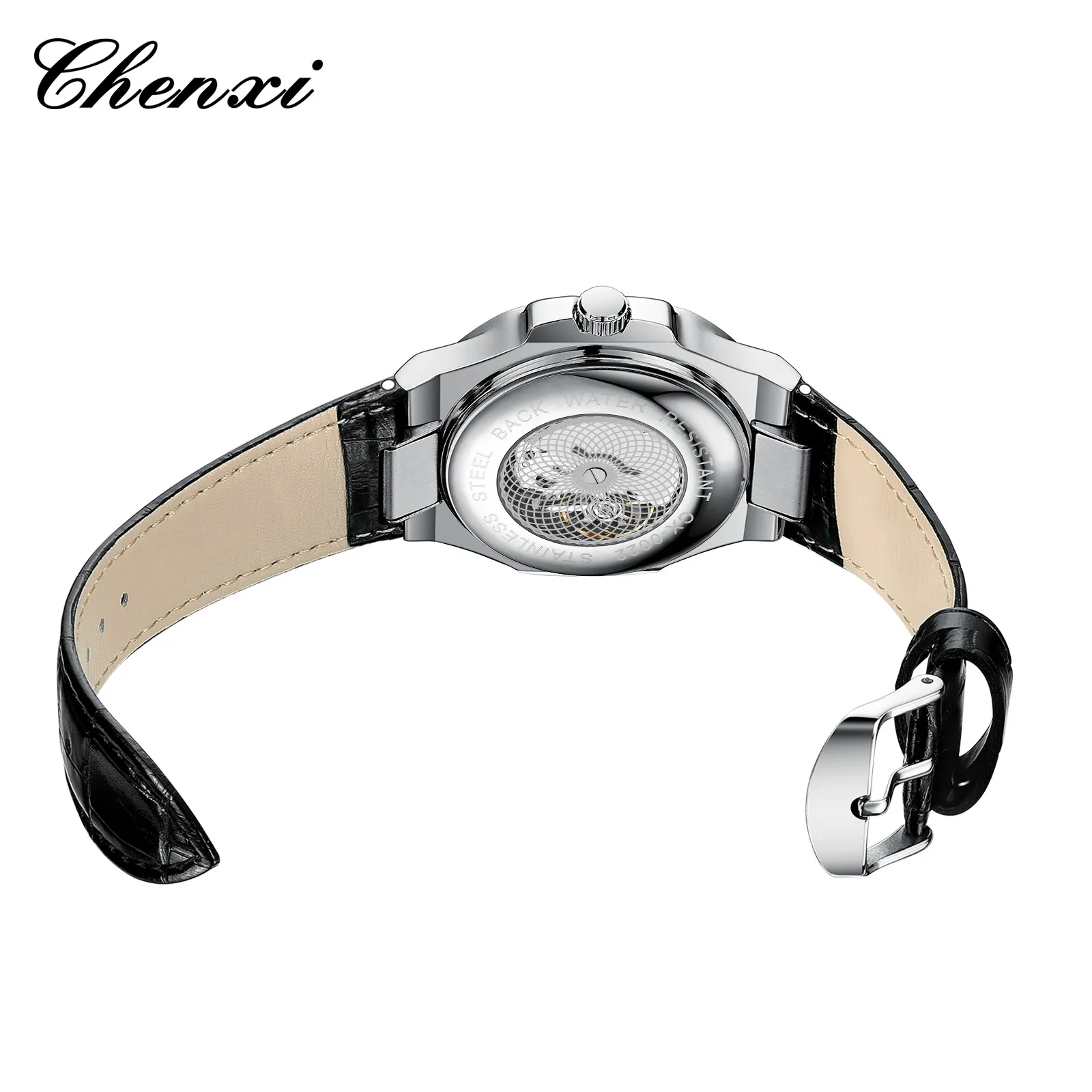 チワオ CHENXI 922 Chrono Men Watch – Luxury Black Steel Quartz Timepiece