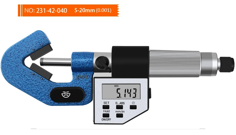 Qinghai Qingliang High-Precision Digital Micrometer Stainless Steel Three Groove Micrometers 1-15mm Range 0.001mm Accuracy