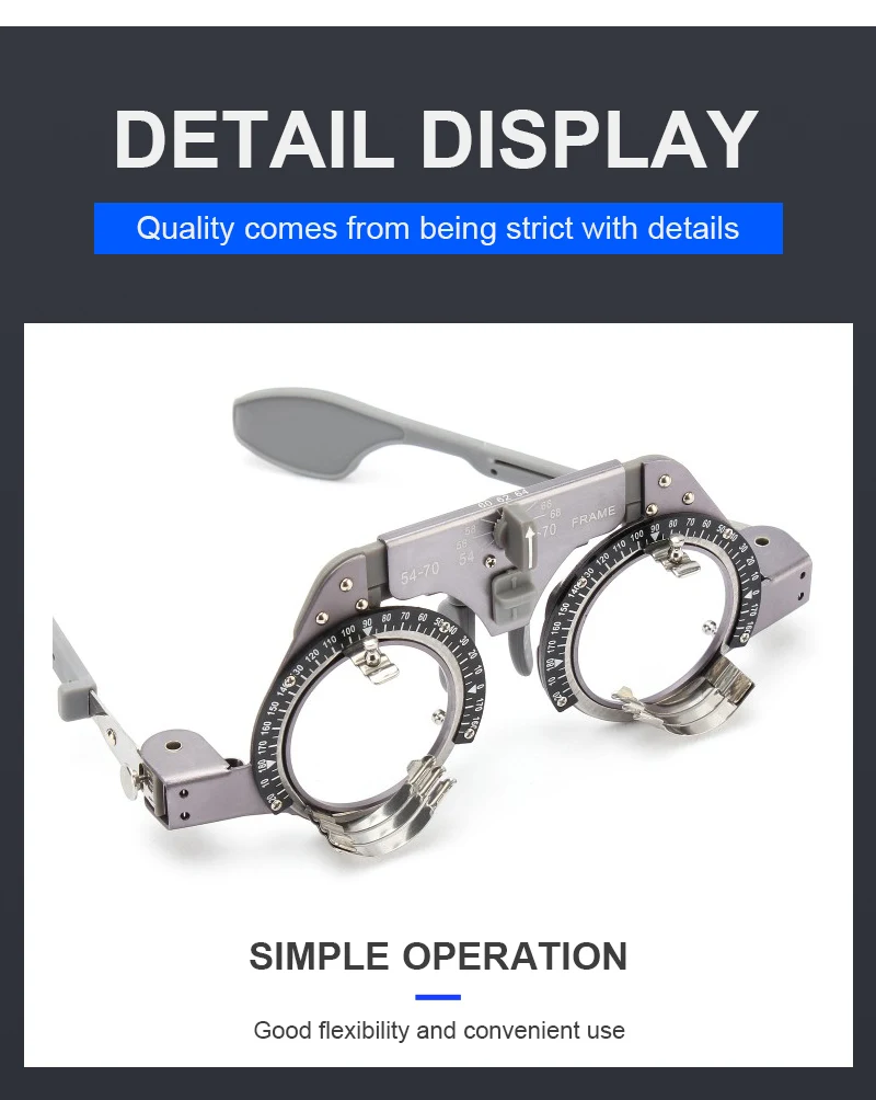 Rightway Brand Optical high quality trial lens frames TF-5470 trial frame