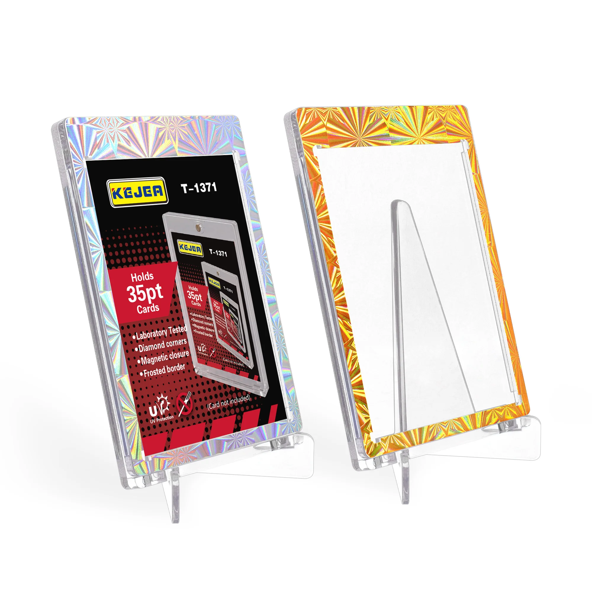Color Border 35pt Magnetic Card Holder - One Touch Display Case for Trading  Cards, Ideal for Sports & Collectibles