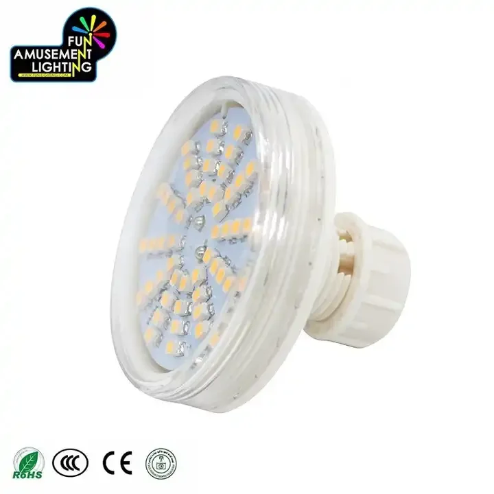 High Quality Single Color LED Pixel Light 60mm E14 LED Lamp IP65 Plastic Body for Theme Park Amusements 48 Points