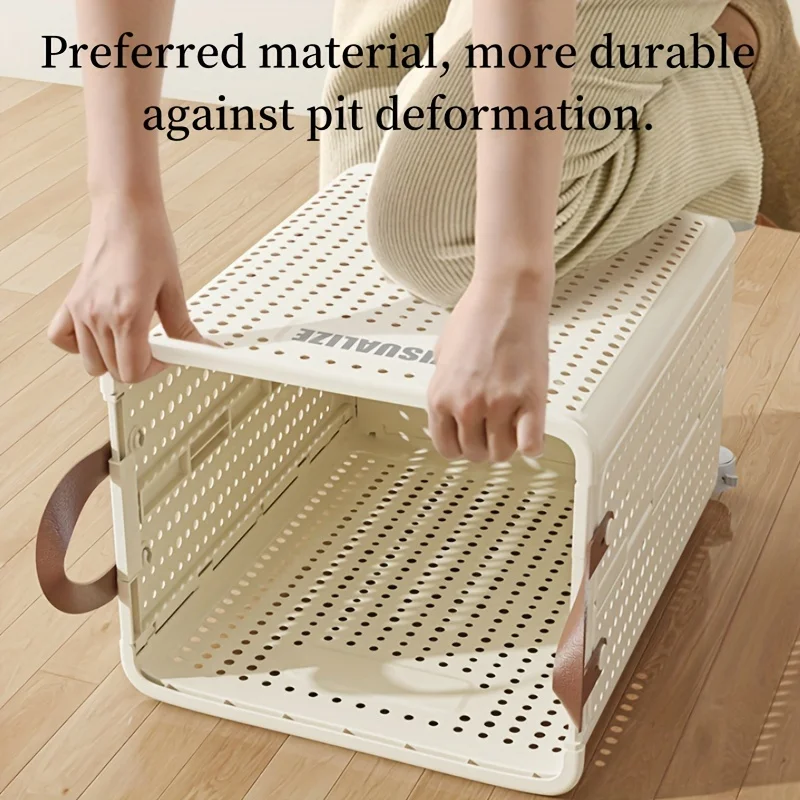 Foldable Toy Storage Boxes Clothes Dirty Collapsible Laundry Storage Basket Bins With Wheels