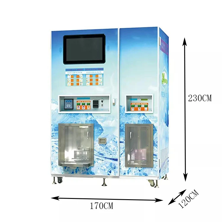 Commercial Vending Water Processor and Ice Machines Dispenser Ice and Water Vending Machine