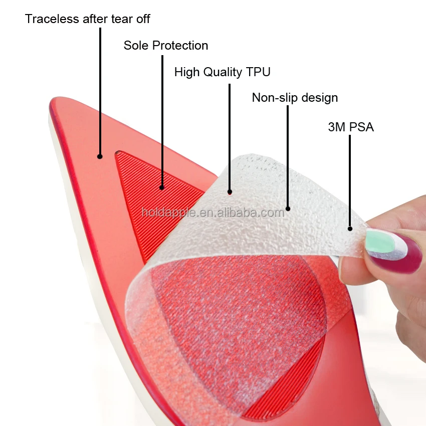 Peva Self Adhesive Antislip Crystal Clear Sole Sticker Protector