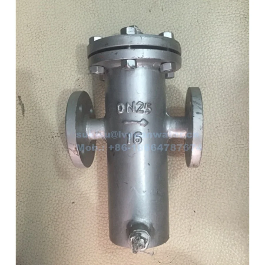 High Flow Industrial Flange/Bolt Quick Open Pipeline Stainless Steel Basket Strainer With Wire Mesh Filter Bucket