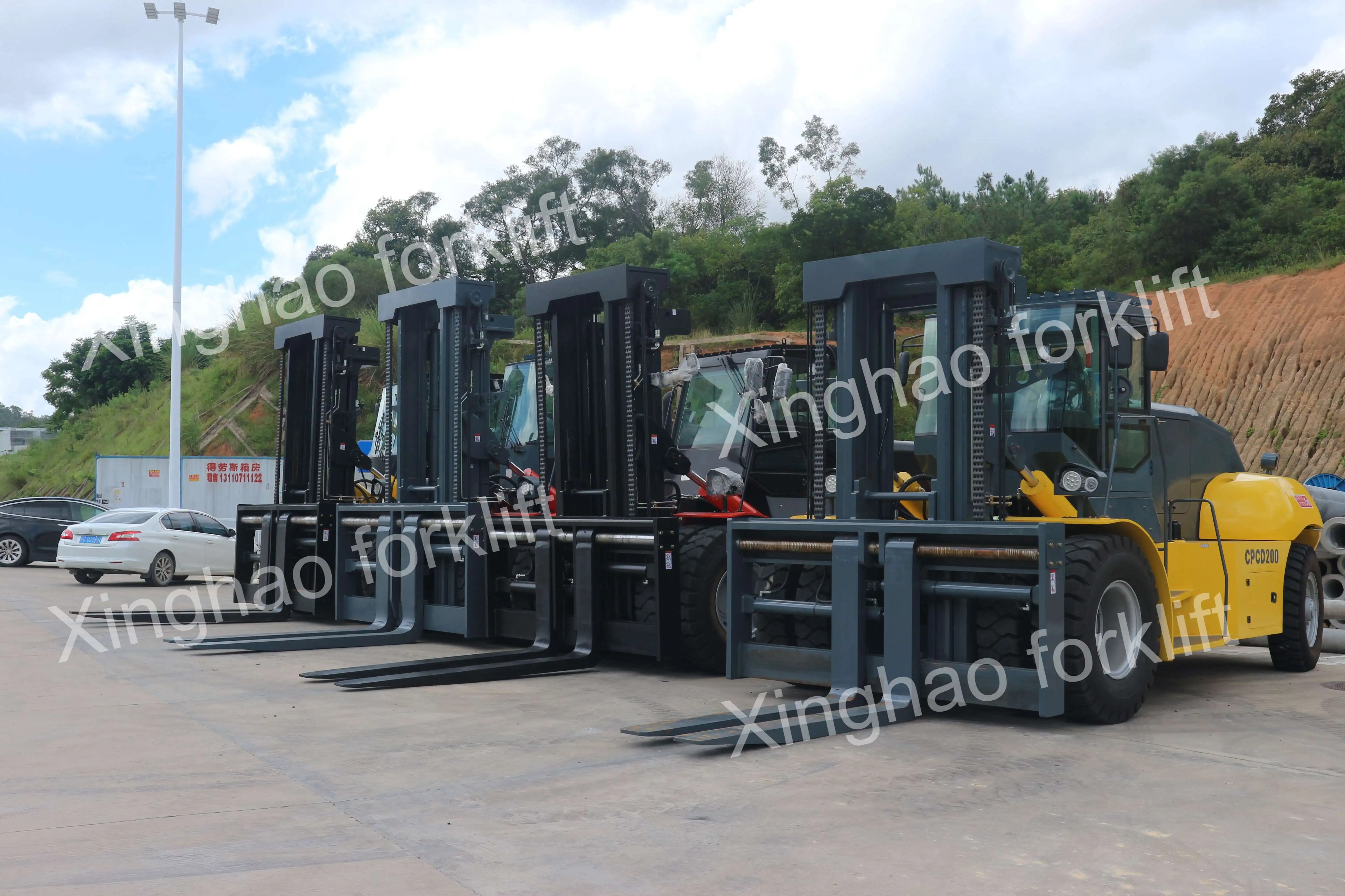 Xinghao Xinghao 10 Ton Empilhadeira Elevador Montacargas Large Fork Lift diesel ...