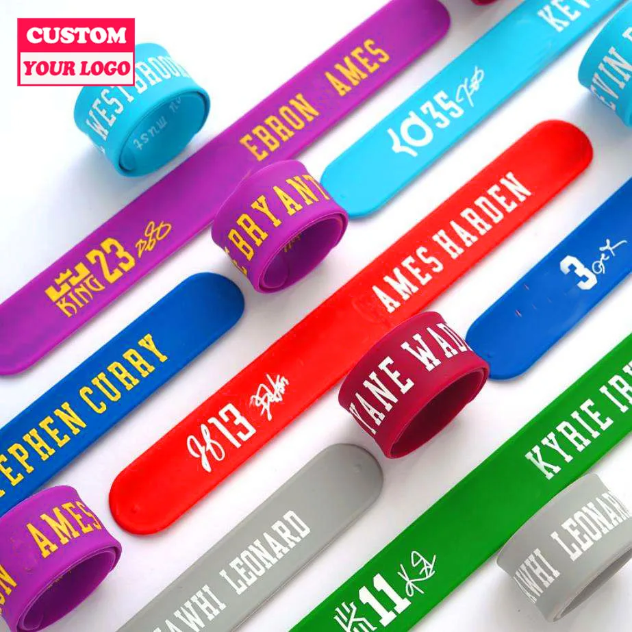Amazon.com: 50 Custom Silicone Slap Bracelets - Personalized Rubber  Wristbands- Customized for Party Favors, Birthday, Classroom Rewards,  Carnival Prizes, Wrapping Paper Customizable : Toys & Games