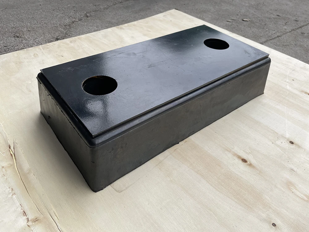 Special High Pressure Dock Dock Warehouse Anti-impact Rubber Block - Iron Plate Rubber Dock Leveler Bumper for Truck supplier