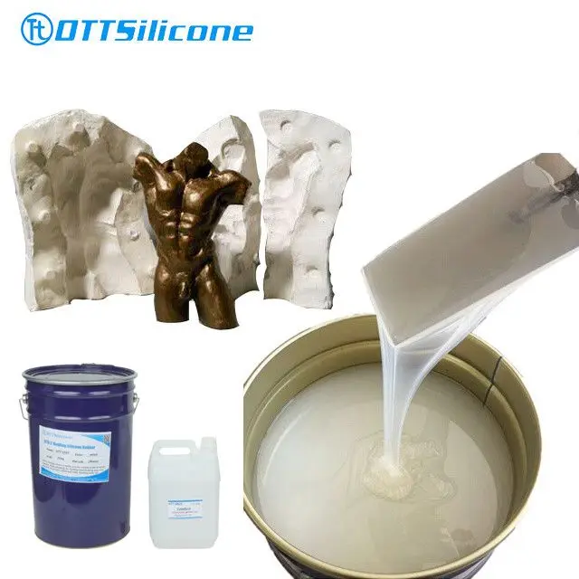 Factory Liquid Silicone for Bronze Statue RTV-2 Lost Wax Casting Silicone Rubber