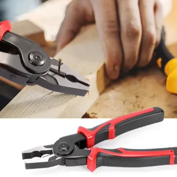 Hot Five-in-one replaceable head multifunctional wire pliers vise stripper wire crimping pliers needle nose pliers set tool