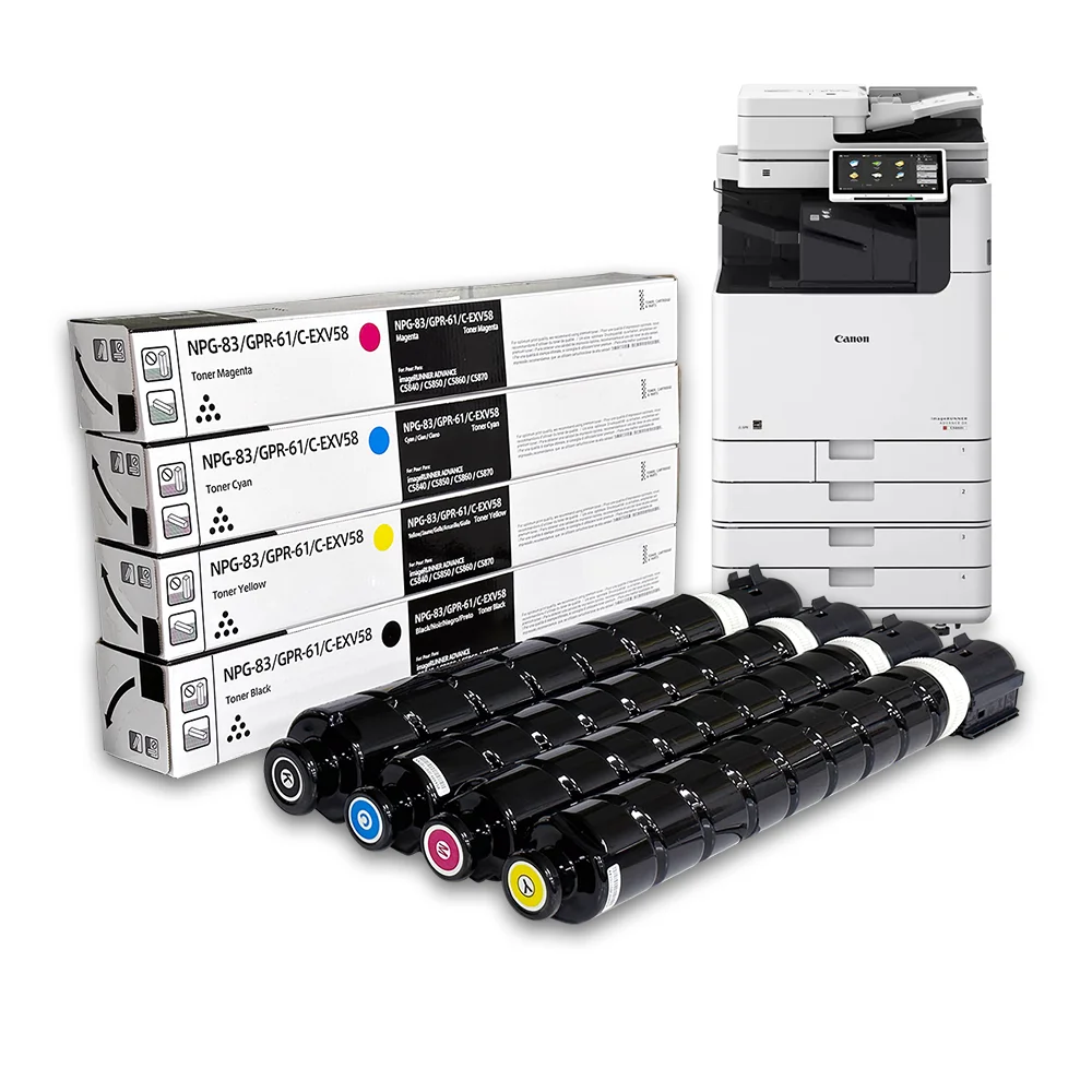 NPG-83 GPR-61 C-EXV58 Color Toner Cartridge NPG83 GPR61