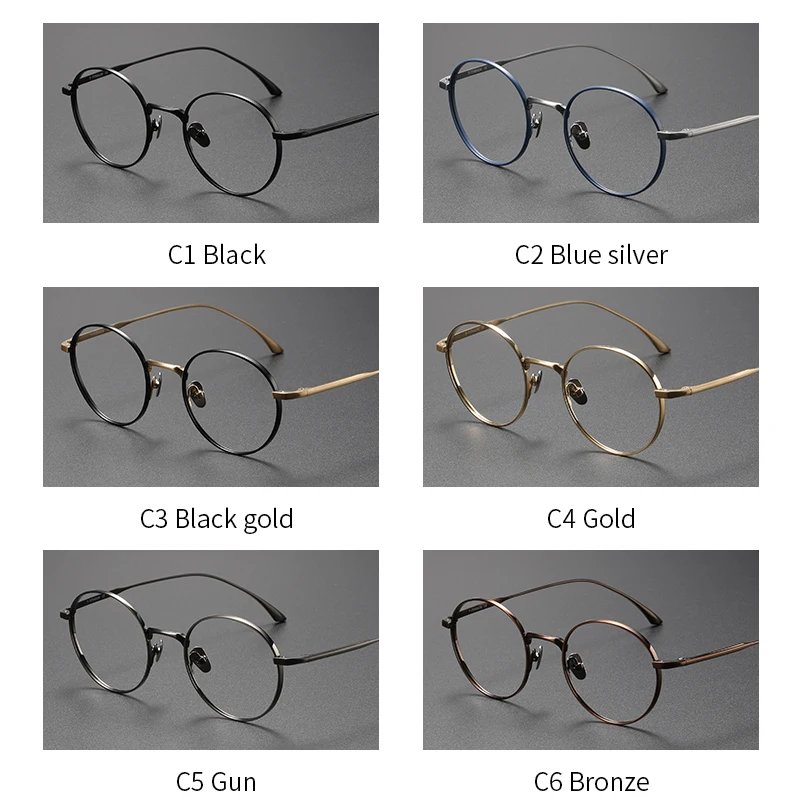 Montature per occhiali in puro titanio Vintage Wright occhiali da