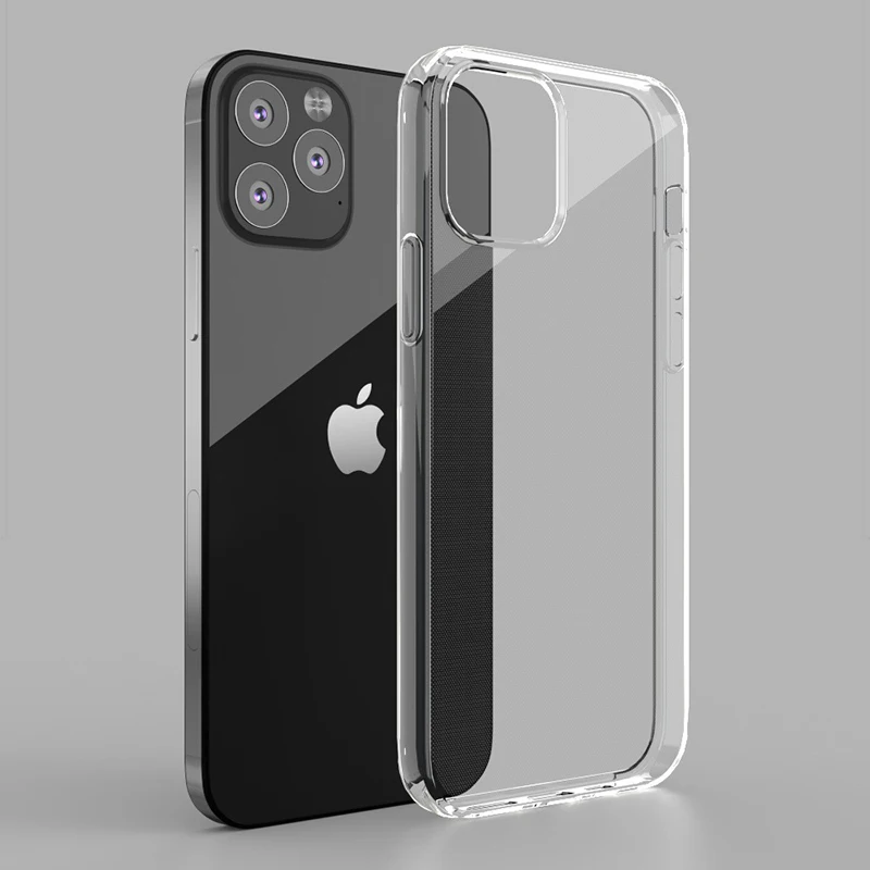 
Для Iphone 11 12 Pro Max Чехол прозрачный ТПУ прозрачный противоударный мобильный силиконовый чехол для Iphone 12 мини Чехол 