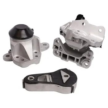 Set of 3 Engine Motor Transmission Mount Replacement for Explorer 2011-2015 3.5L NA Engine Automatic Trans W/o Turbo