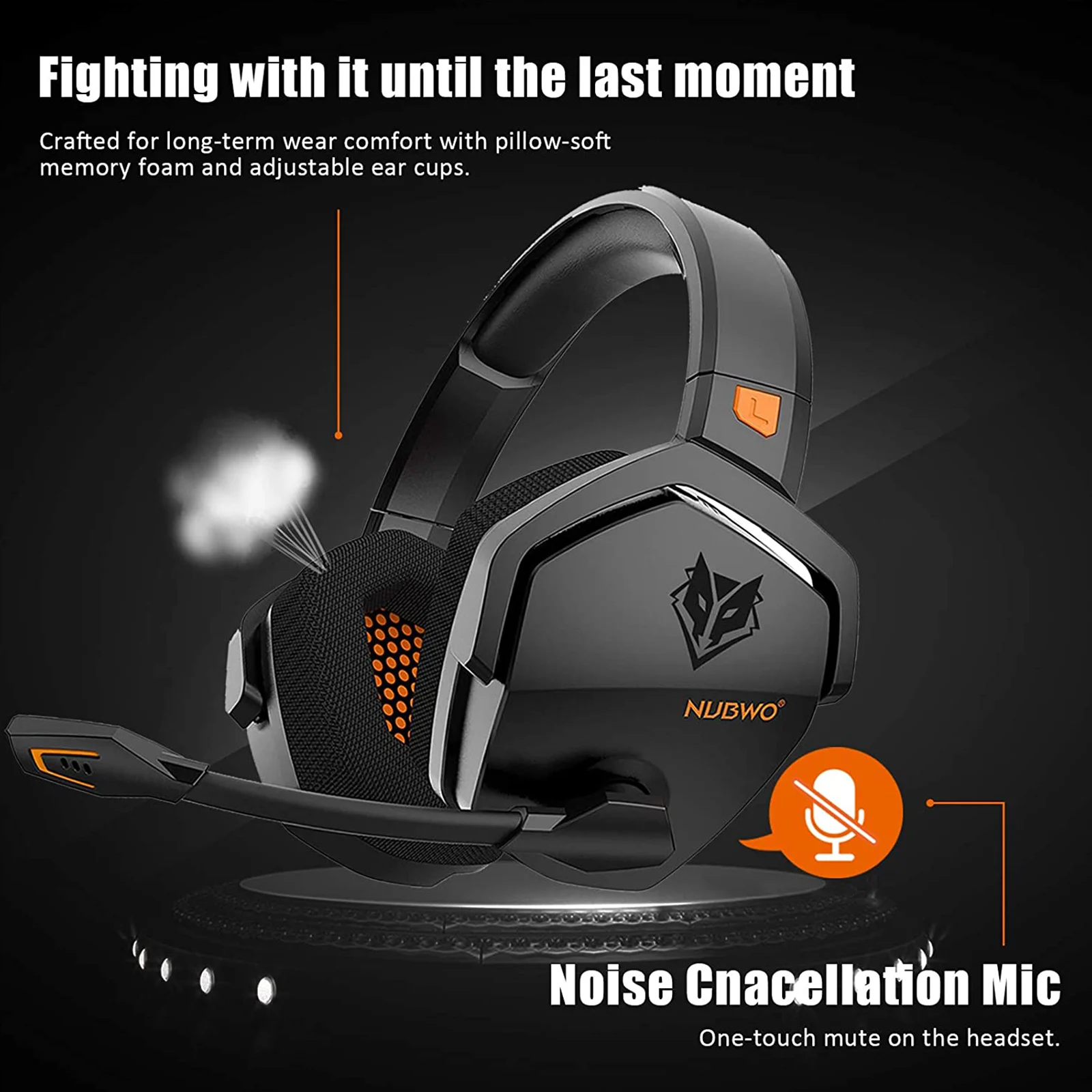 2.4G Wireless Gaming Headset Headphones With Microphone For PS4 PS5 PC 3 5mm Wired Xbox One Noise Cancelling Over Ear 7 1 Surround Sound Retractable Mic Up 17