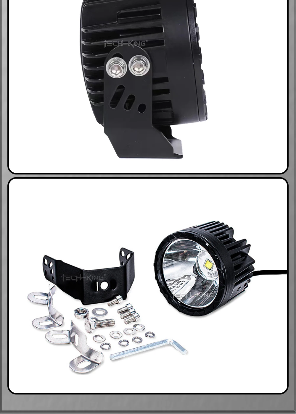 Super Bright 3.5 Inch Spot White Yellow LED Work Light For Car SUV Offroad Motorcycle ATV UTV BUS Truck 10-80V Fog lamp