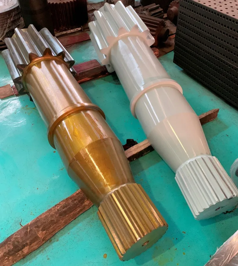Dragline Excavator Custom Main Drive Pinion Shaft Large Module Forged Transmission Parts Bull Gear Spur Large Gear Shaft