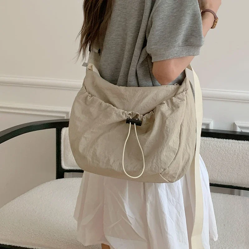 Sac à Main Femme Tote Bag Beige - Maille Torsadée - Bandoulière Course - Marron Kaki