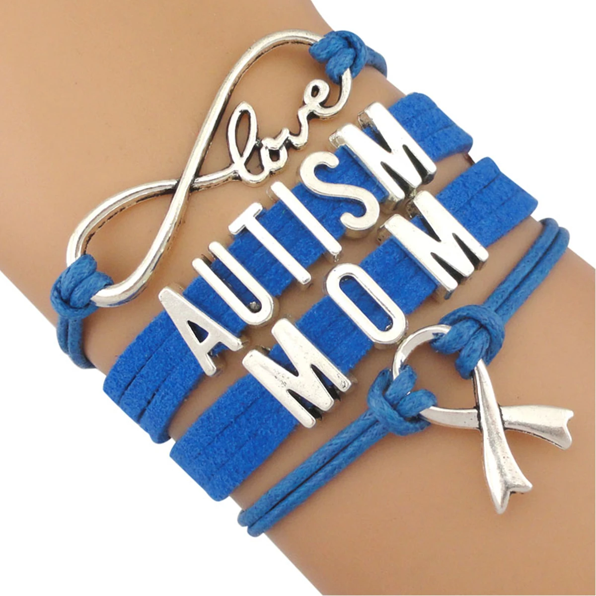 Lpitoy 10 Pz/Set Braccialetto Autismo Autismo Puzzle Style Stretch Braccialetto Autismo Consapevolezza Braccialetto Accessori dei Gioielli per Le Donne degli Uomini
