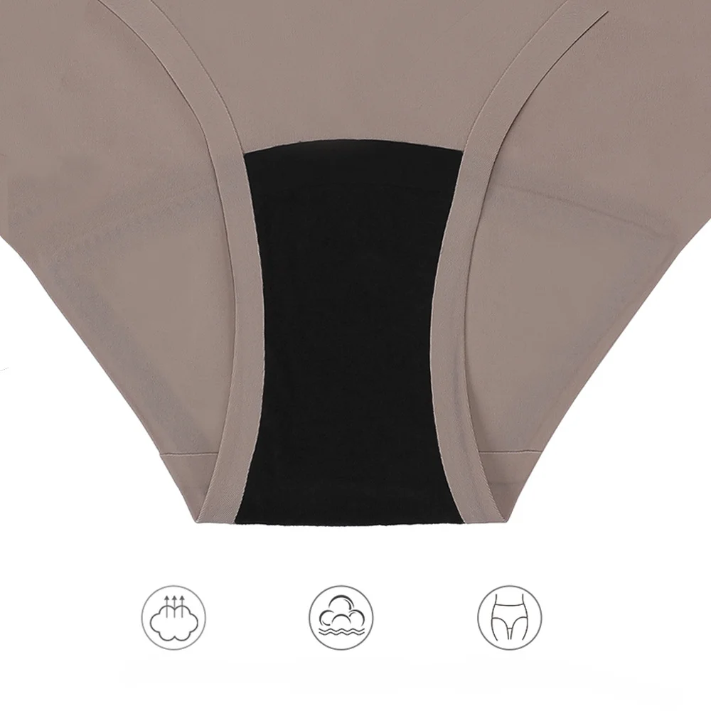 Plus-Size Low-Rise Period Brief colour and size reference