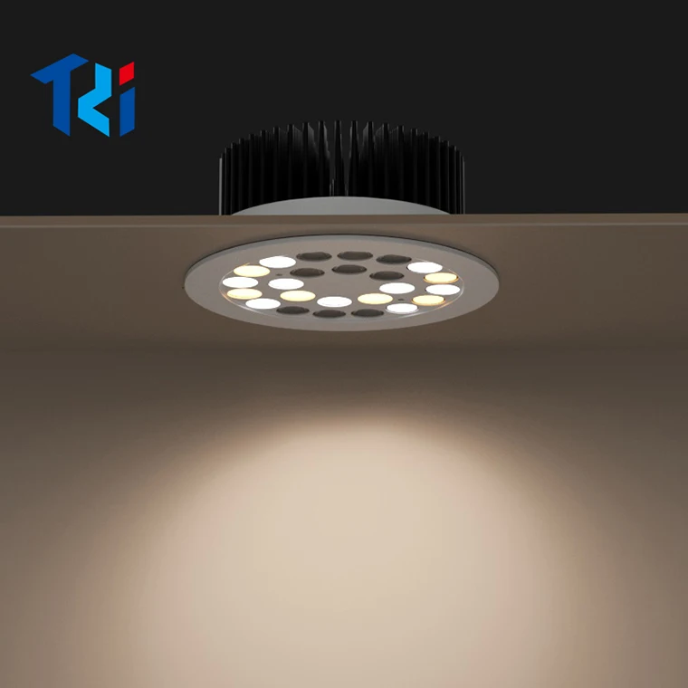 Customized Color Temperature Remote Control 24W, 48W LED Rotating Jewelry Display Light for Jewelry Cabinet Brand Watch Cabinet