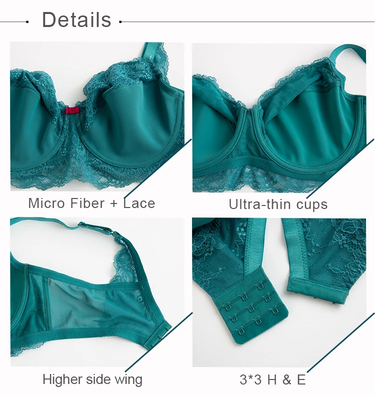 Custom Factory Direct Ladies Comfort Breathable Wire Bra Plus Size