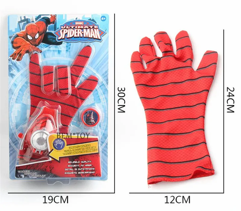 New Spider Man Toys Plastic Cosplay wall attachable sucker launch costume spiderman toys