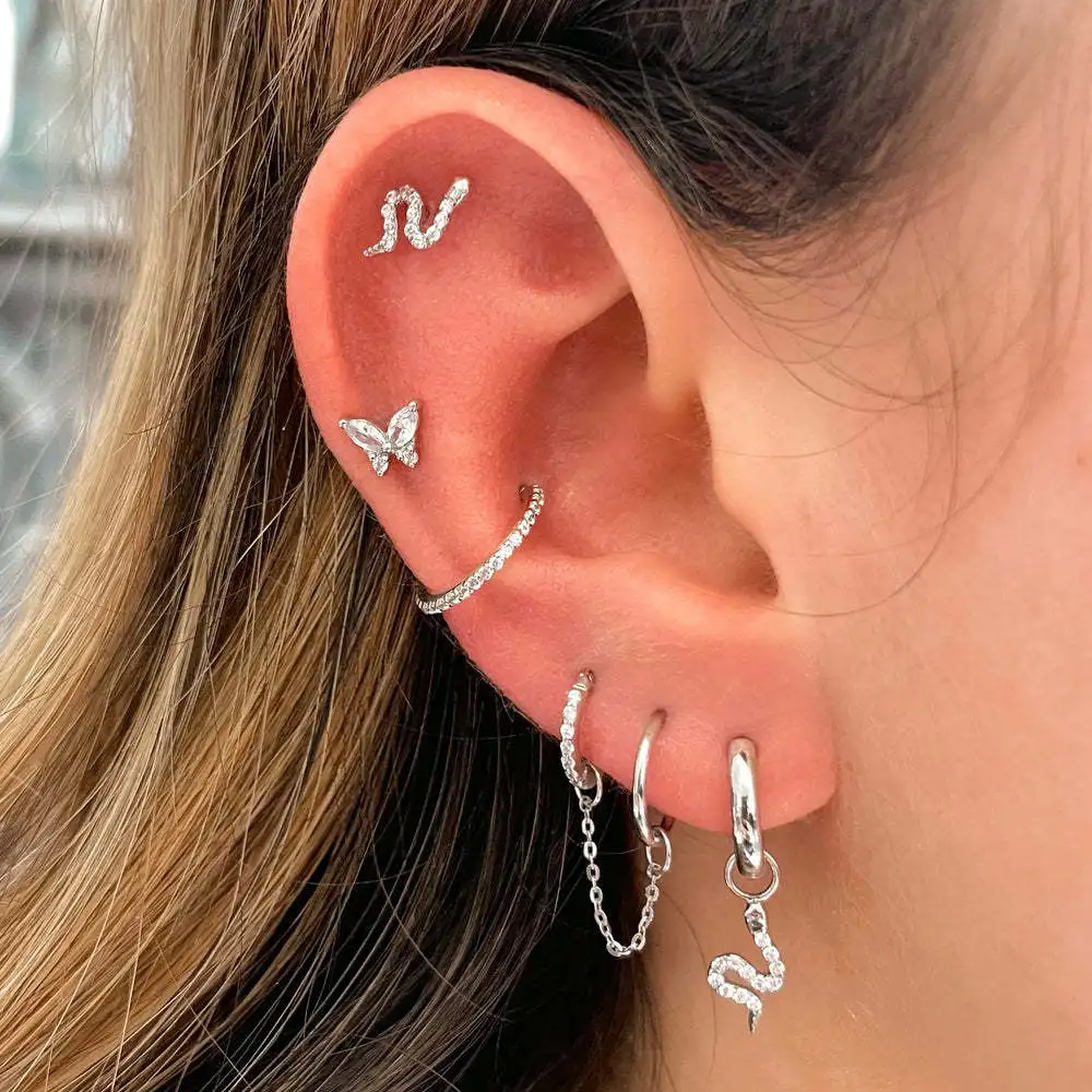 Shop Our Hot Sale Helix Piercing Snake Lightning Earring