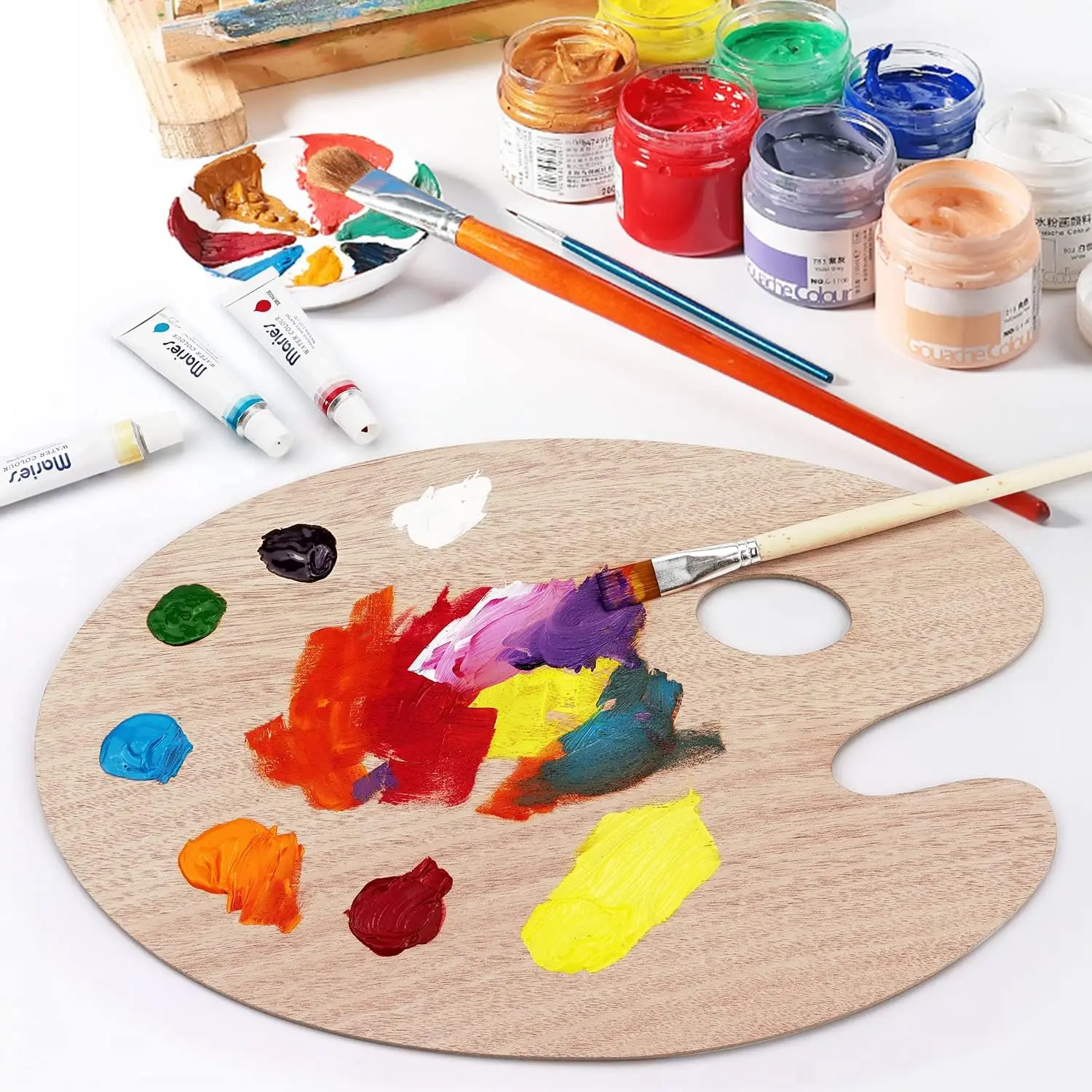 wooden-paint-palette-paint-tray-palettes-for-acrylic-painting-palette