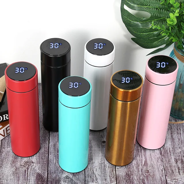 Portable Eu/fcc Approval Smart Lcd Temperature Display Insulation Stainless  Steel Water Bottle With Filter - Buy Water Bottle With Filter,Temperature