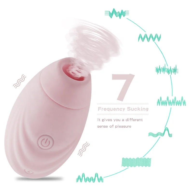 Rechargeable 7-Mode Fullbody Silicone Seashell Shaped Clitoral & Tit Nipple  Sucker Small Sex Toys for Women