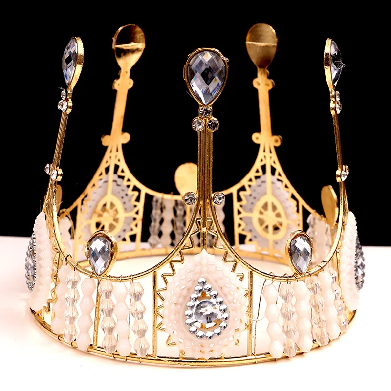 Mini Couronne De Décoration De Gâteau, Diadème En Perles, Couronnes